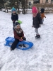 Zabawy na śniegu u Żabek 22.01.23r.